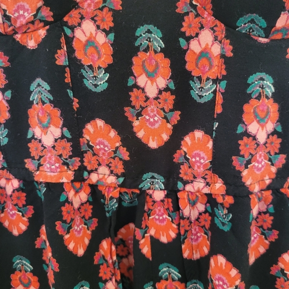 Band of Gypsies Intricate Fairycore Floral Pattern Romper with Skirt Draping XS - Picture 2 of 11